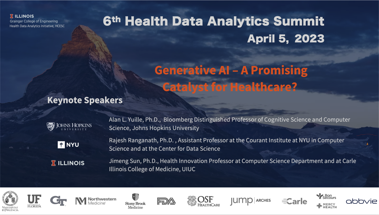 Image of event flyer for the 6th Health Data Analytics Summit.